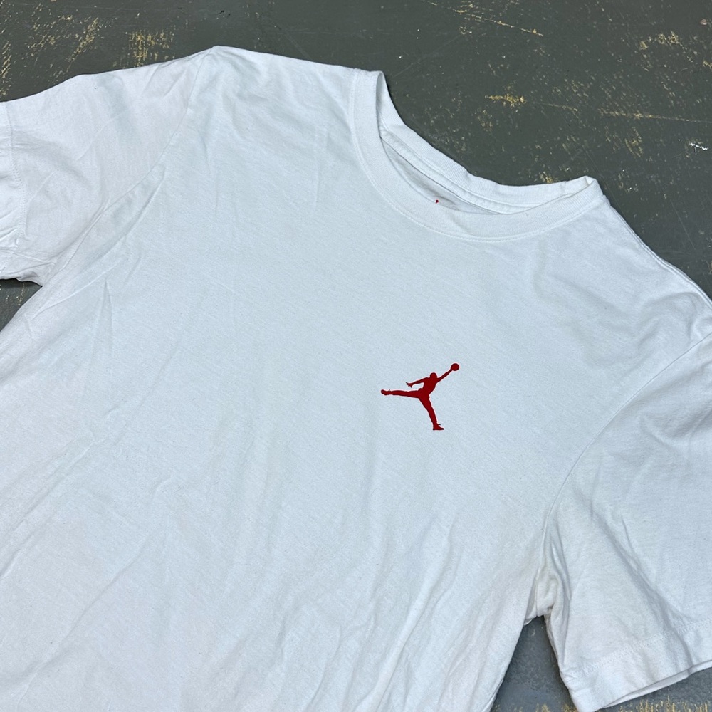 Air Jordan Jumpman Bred White Printed Shirt AQ2366-10A Medium - Picture 3 of 8